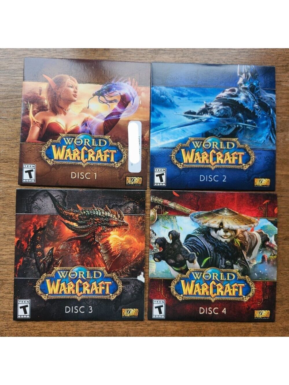 World of Warcraft by Blizzard 4 Disc Set PC